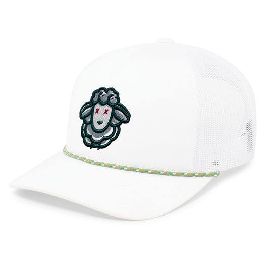 Dead Sheep Braid Trucker • Golf Ball White